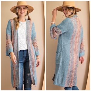 ‼️ONE LEFT M/L Boho Wide Sleeve Open Cardigan